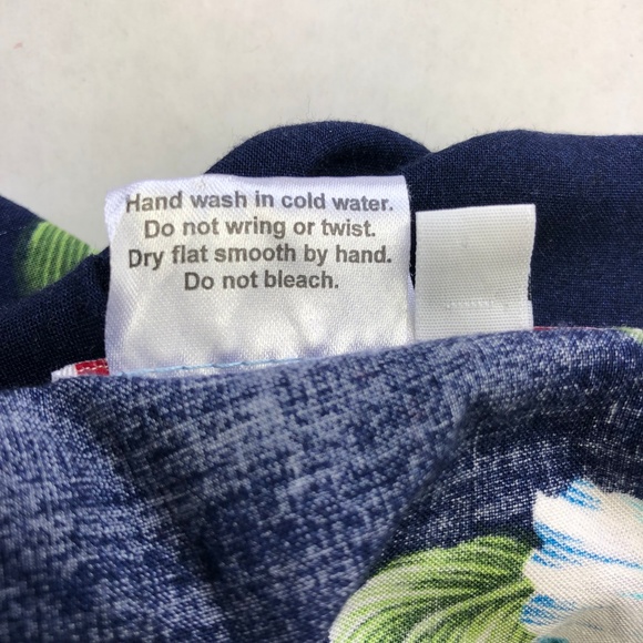 Bali Chic Women's Floral Knot Tie Front Top 14K - Picture 6 of 6